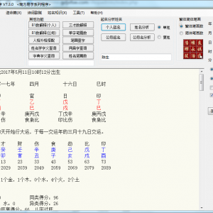 南方专业起名程序V7.30