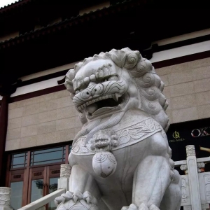 为什么古人要在住宅前放两尊石狮子?