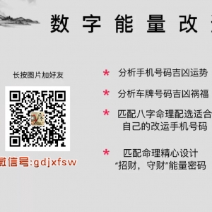 数字能量学手机灵数具体算法，请对号入座！