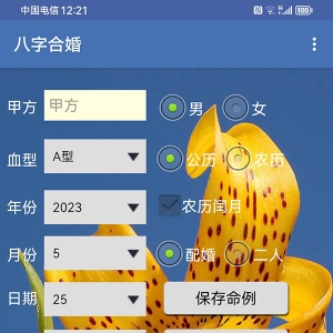 八字合婚二人关系分析软件安卓版