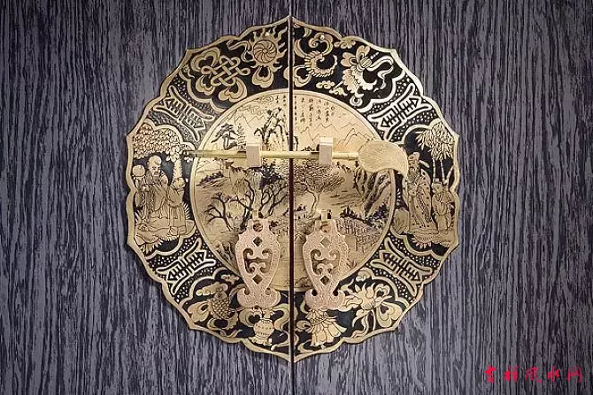  入户门三见三不见欢迎财神大门宽敞